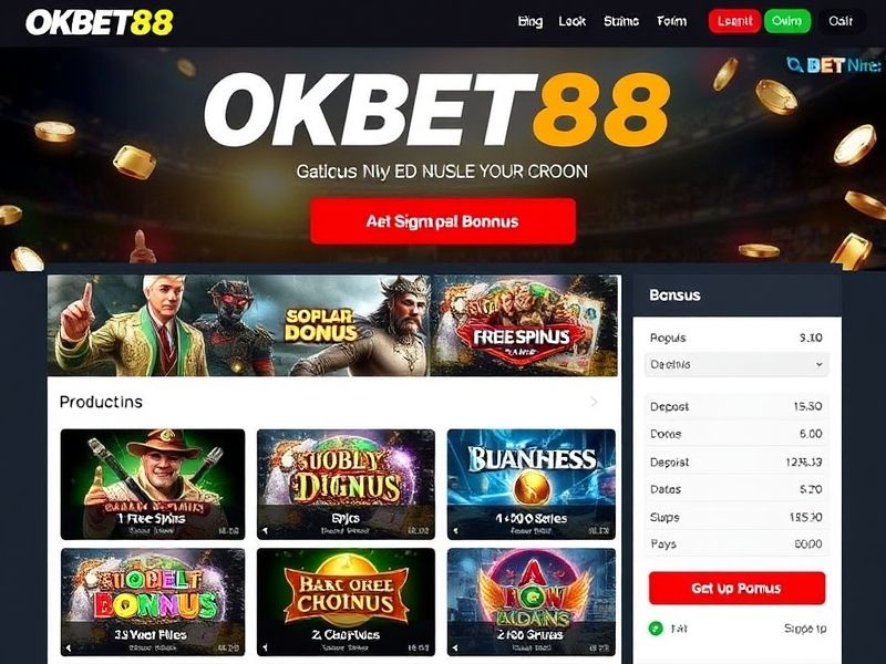 Welcome to Okbet88, the ultimate online gambling platform offering a wide range of casino games, sports betting, and live dealers. Discover exclusive bonuses and join thousands of satisfied players today.